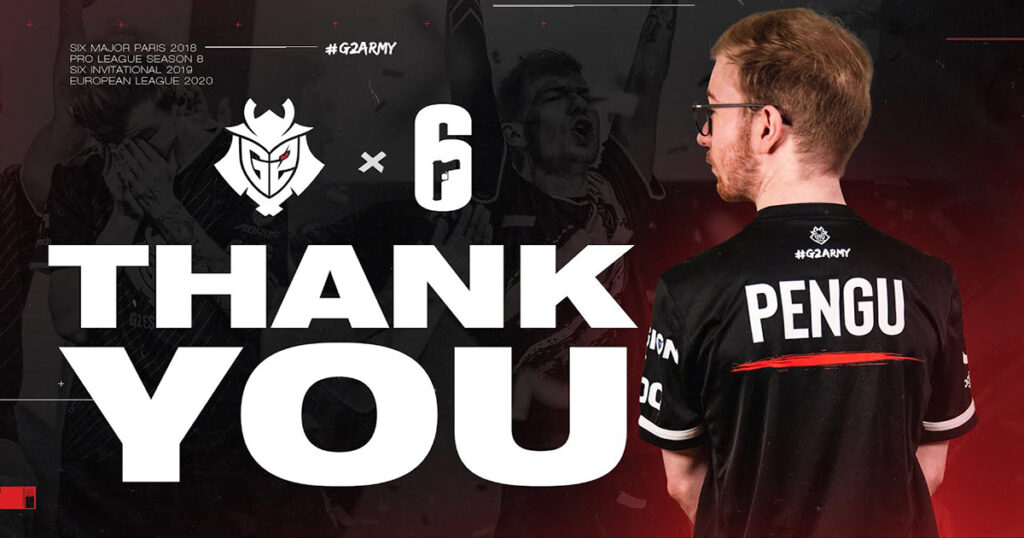 R6S G2 Esports Pengu選手 競技シーン選手を引退 今後はコンテンツクリエイターとして活動 | さむしんぐ【edion公式】